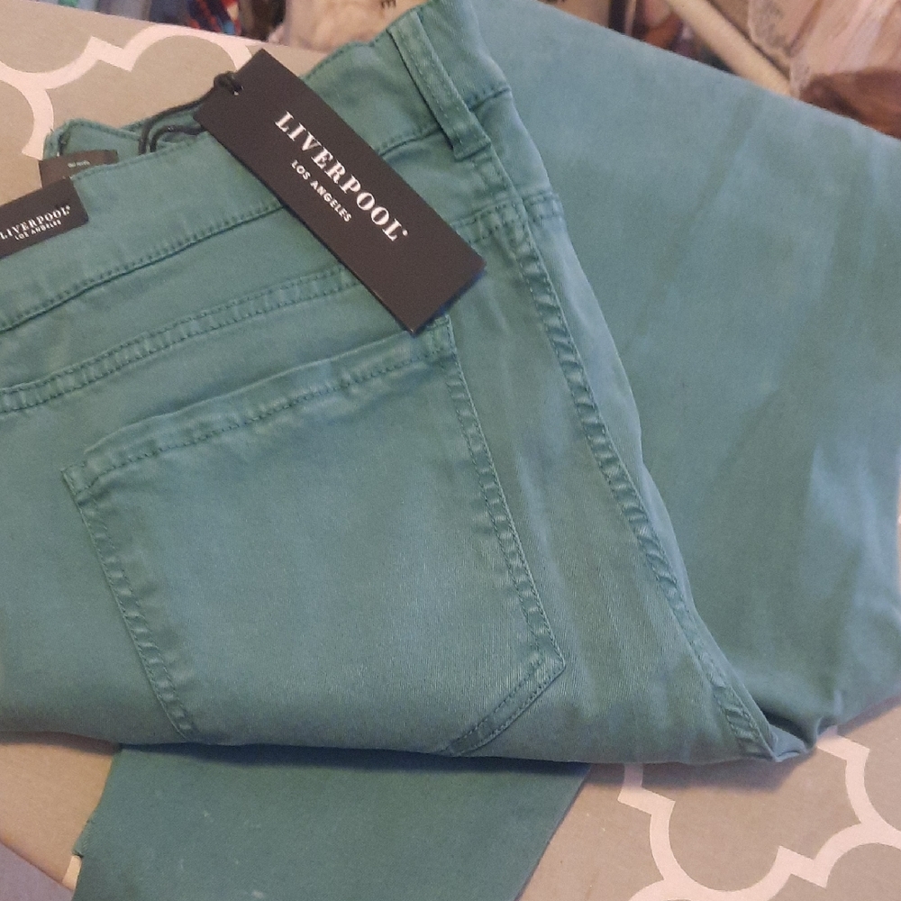 Liverpool Green Boyfriend Jeans